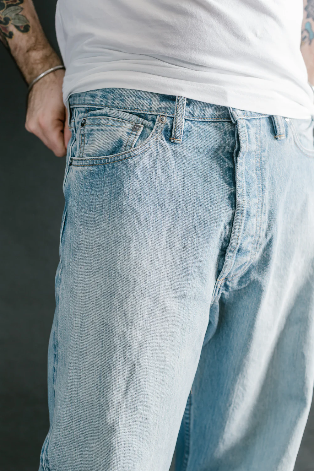 RS-100xv - Indigo Selvedge Vintage Wash - Relaxed Straight - Image 17