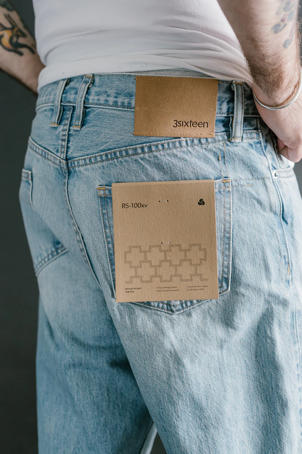 RS-100xv - Indigo Selvedge Vintage Wash - Relaxed Straight - Image 18