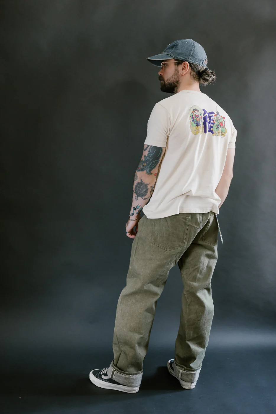 S0150GNX - 17oz Uguisu Denim - Regular Straight - Image 10