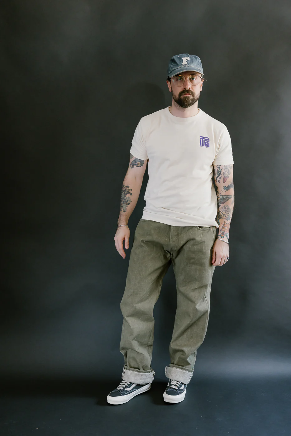 S0150GNX - 17oz Uguisu Denim - Regular Straight - Image 8