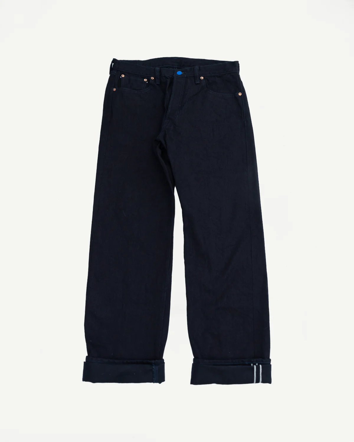S0510XX-BOB - 15oz "Aoki Tachikage" Black Blue Selvedge Denim - Regular Straight