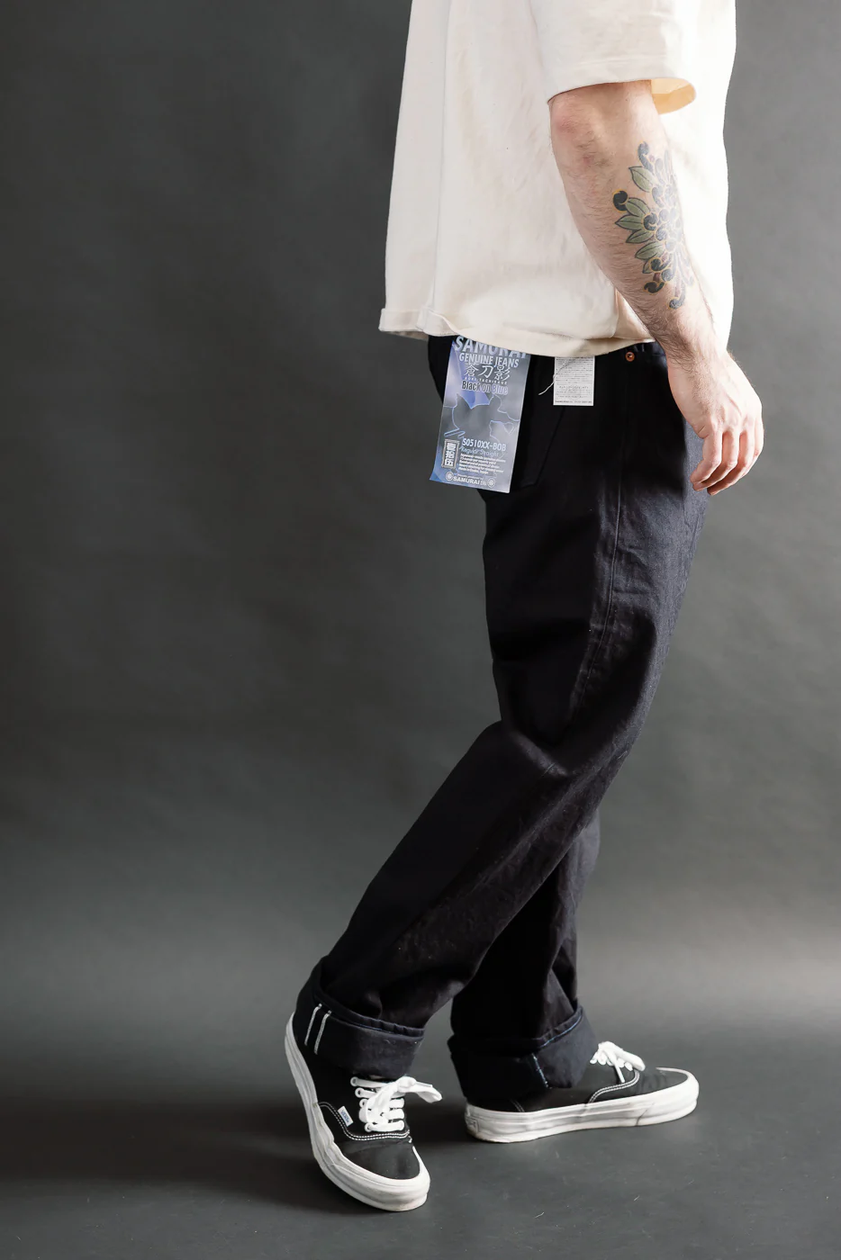 S0510XX-BOB - 15oz "Aoki Tachikage" Black Blue Selvedge Denim - Regular Straight - Image 13