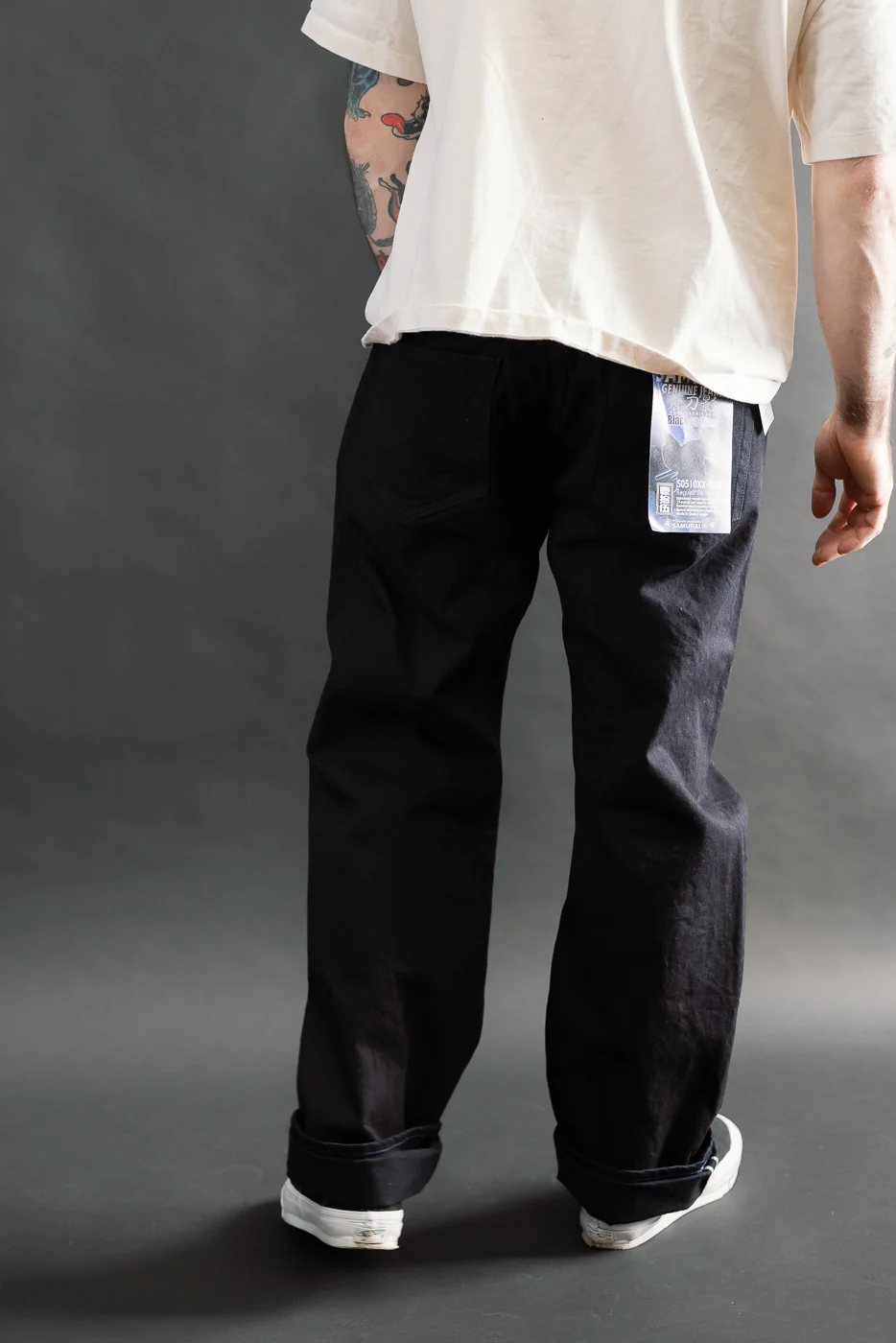 S0510XX-BOB - 15oz "Aoki Tachikage" Black Blue Selvedge Denim - Regular Straight - Image 14