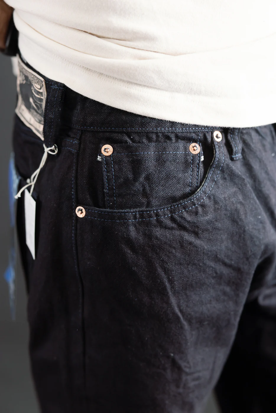 S0510XX-BOB - 15oz "Aoki Tachikage" Black Blue Selvedge Denim - Regular Straight - Image 19