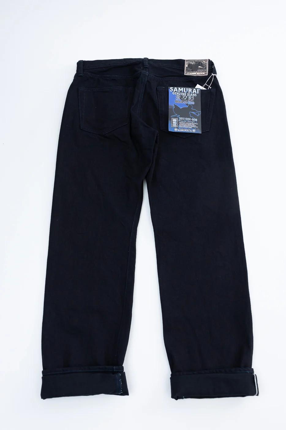 S0510XX-BOB - 15oz "Aoki Tachikage" Black Blue Selvedge Denim - Regular Straight - Image 7