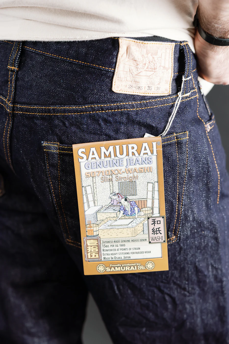 S0710XX - 15oz Limited "Washi" Selvedge Denim - Slim Straight - Image 18