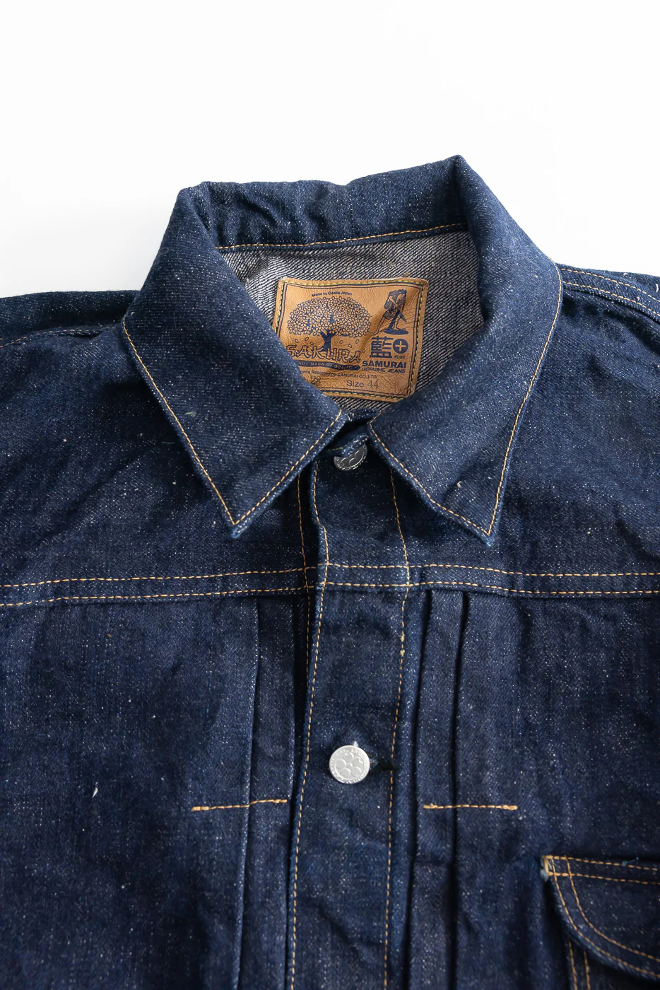 S101AX-SAKURA - 18oz "Ai-Plus-Sakura" Jean Jacket - Type I - Image 2