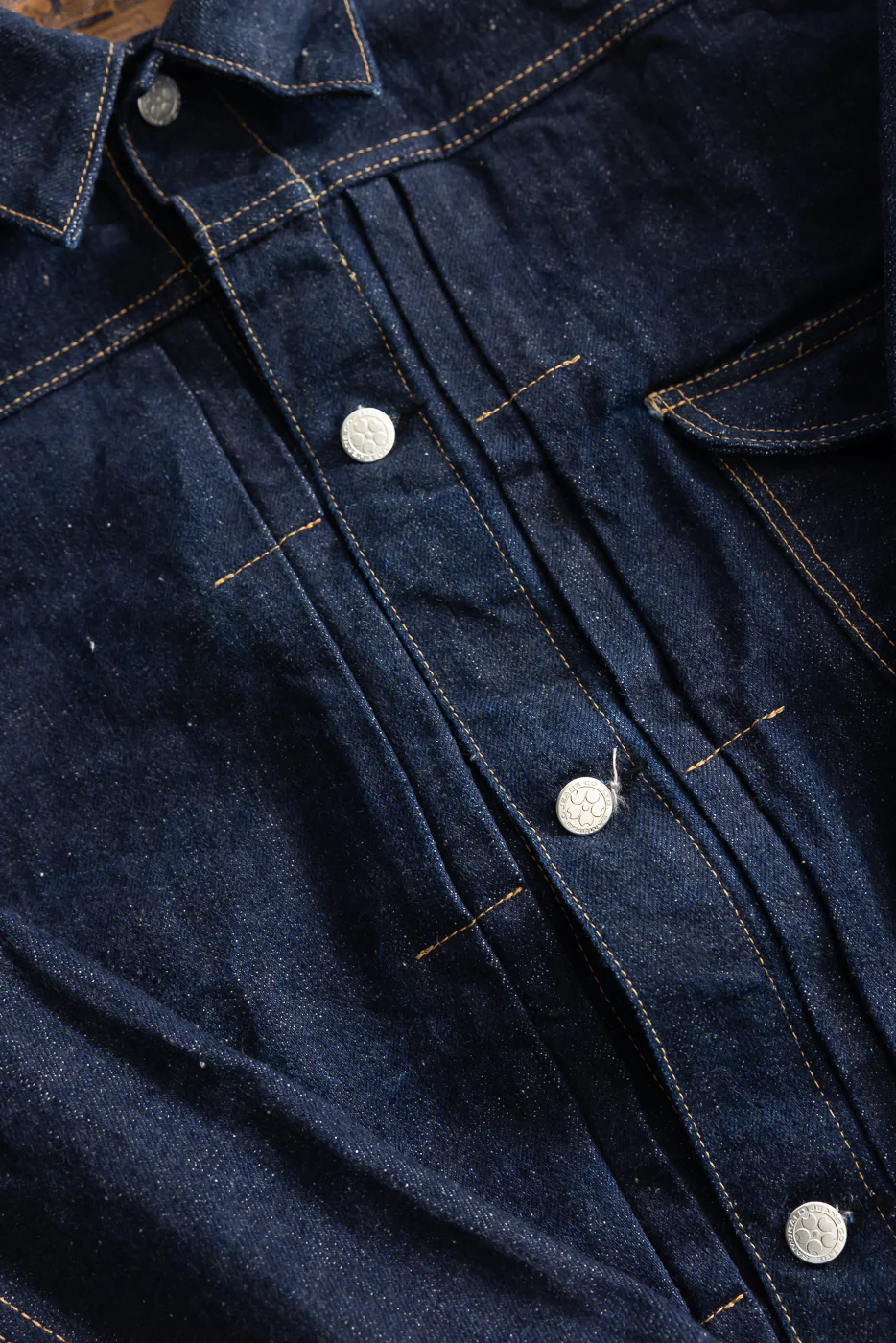 S101AX-SAKURA - 18oz "Ai-Plus-Sakura" Jean Jacket - Type I - Image 3