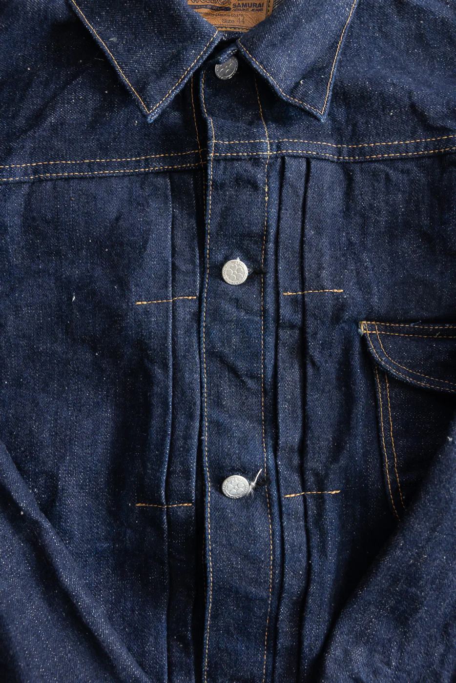 S101AX-SAKURA - 18oz "Ai-Plus-Sakura" Jean Jacket - Type I - Image 5