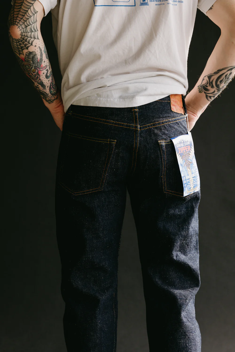 S5000ZX - 17oz "Zero" Selvedge Denim Jeans - Regular Straight O/W - Image 14