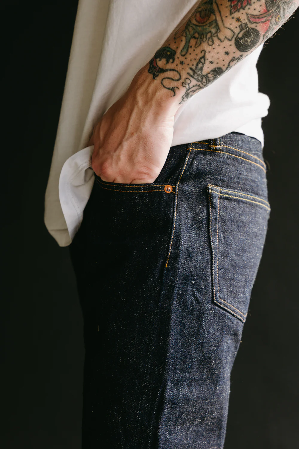 S5000ZX - 17oz "Zero" Selvedge Denim Jeans - Regular Straight O/W - Image 19
