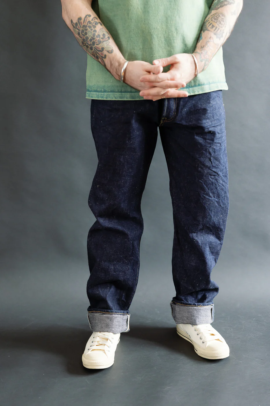 S500AX-SAKURA - 18oz "Ai-Plus-Sakura" Selvedge Jeans - Regular Straight - Image 18