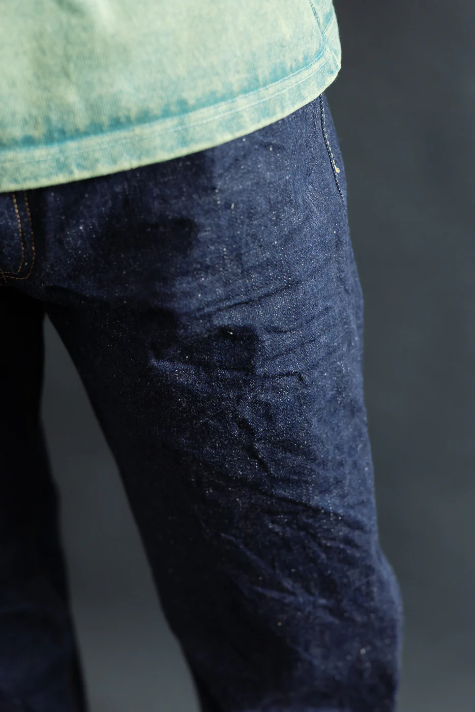 S500AX-SAKURA - 18oz "Ai-Plus-Sakura" Selvedge Jeans - Regular Straight - Image 19