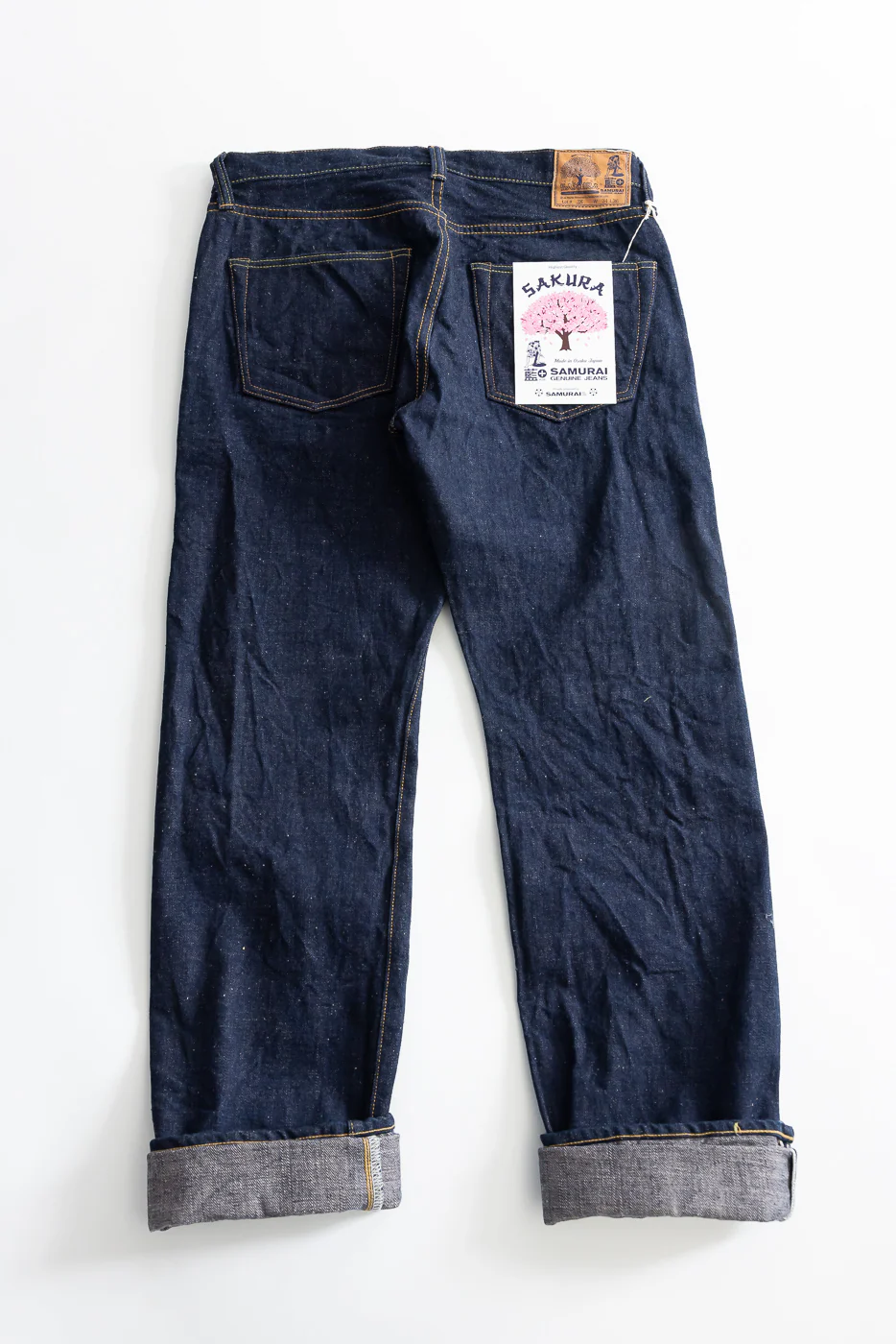 S500AX-SAKURA - 18oz "Ai-Plus-Sakura" Selvedge Jeans - Regular Straight - Image 6