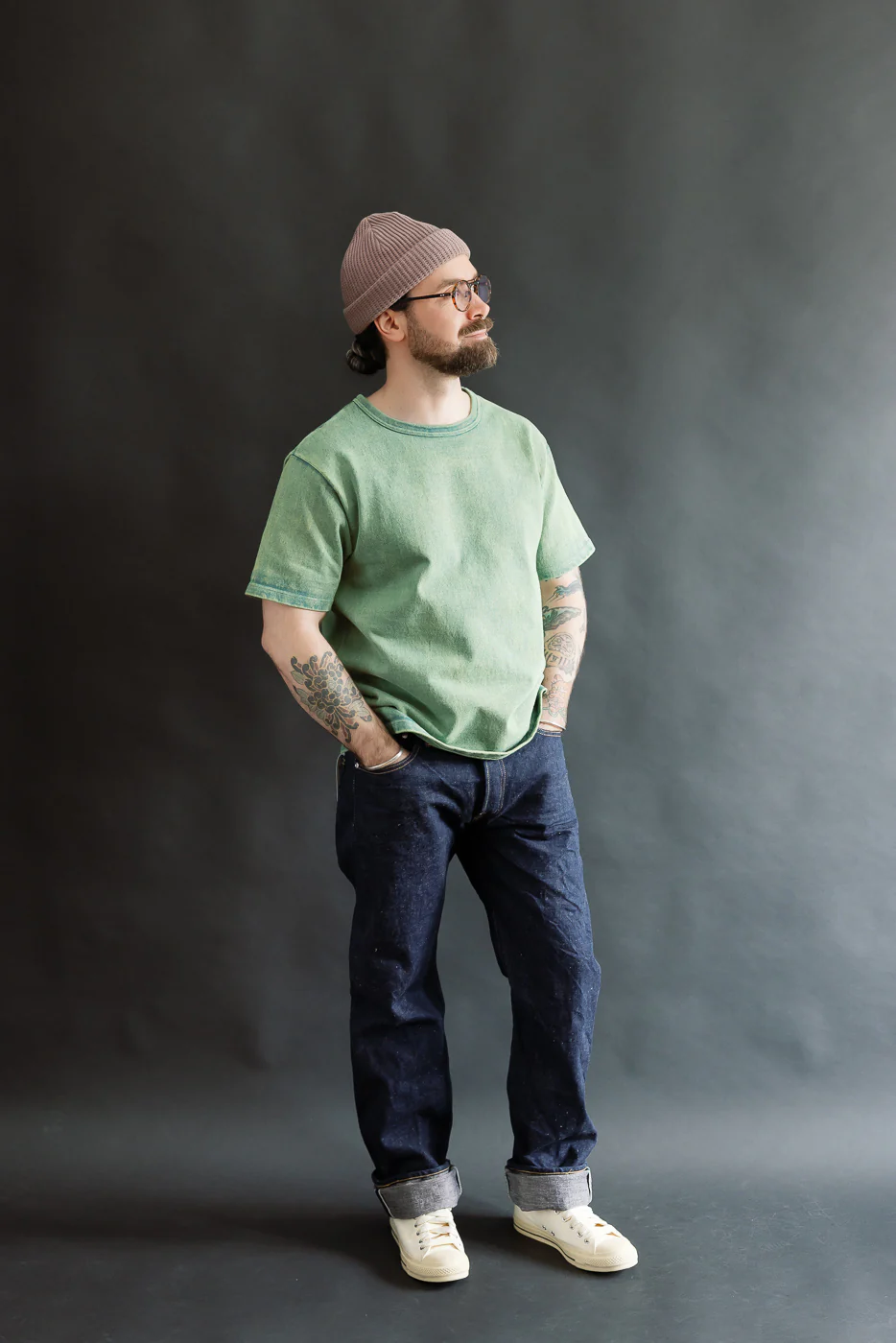 S500AX-SAKURA - 18oz "Ai-Plus-Sakura" Selvedge Jeans - Regular Straight - Image 8