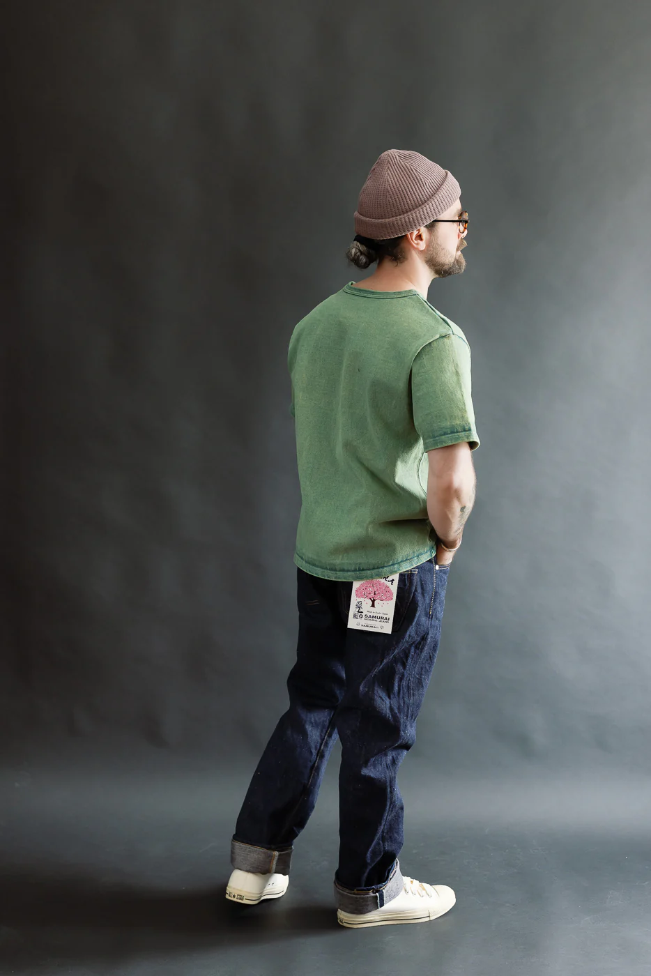 S500AX-SAKURA - 18oz "Ai-Plus-Sakura" Selvedge Jeans - Regular Straight - Image 9