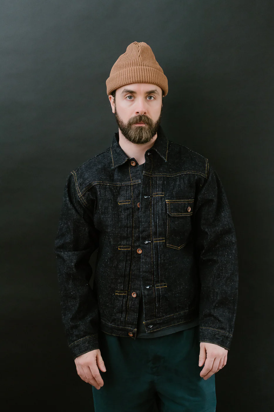 S556VX - 17oz Zero+ Model Type I Denim Jacket T-Back Spec - Indigo - Image 12