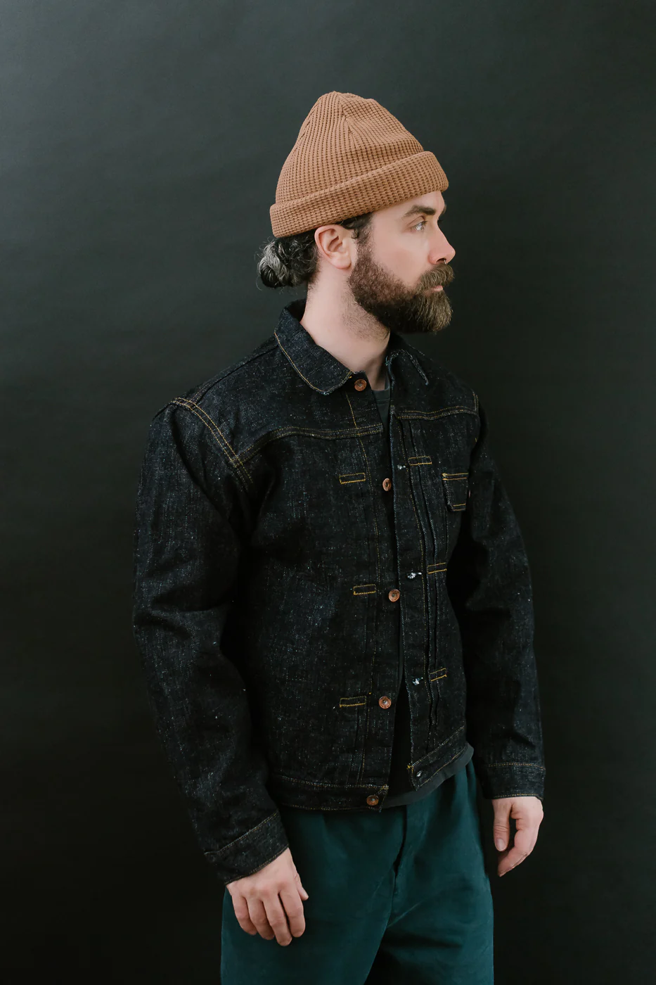 S556VX - 17oz Zero+ Model Type I Denim Jacket T-Back Spec - Indigo - Image 13