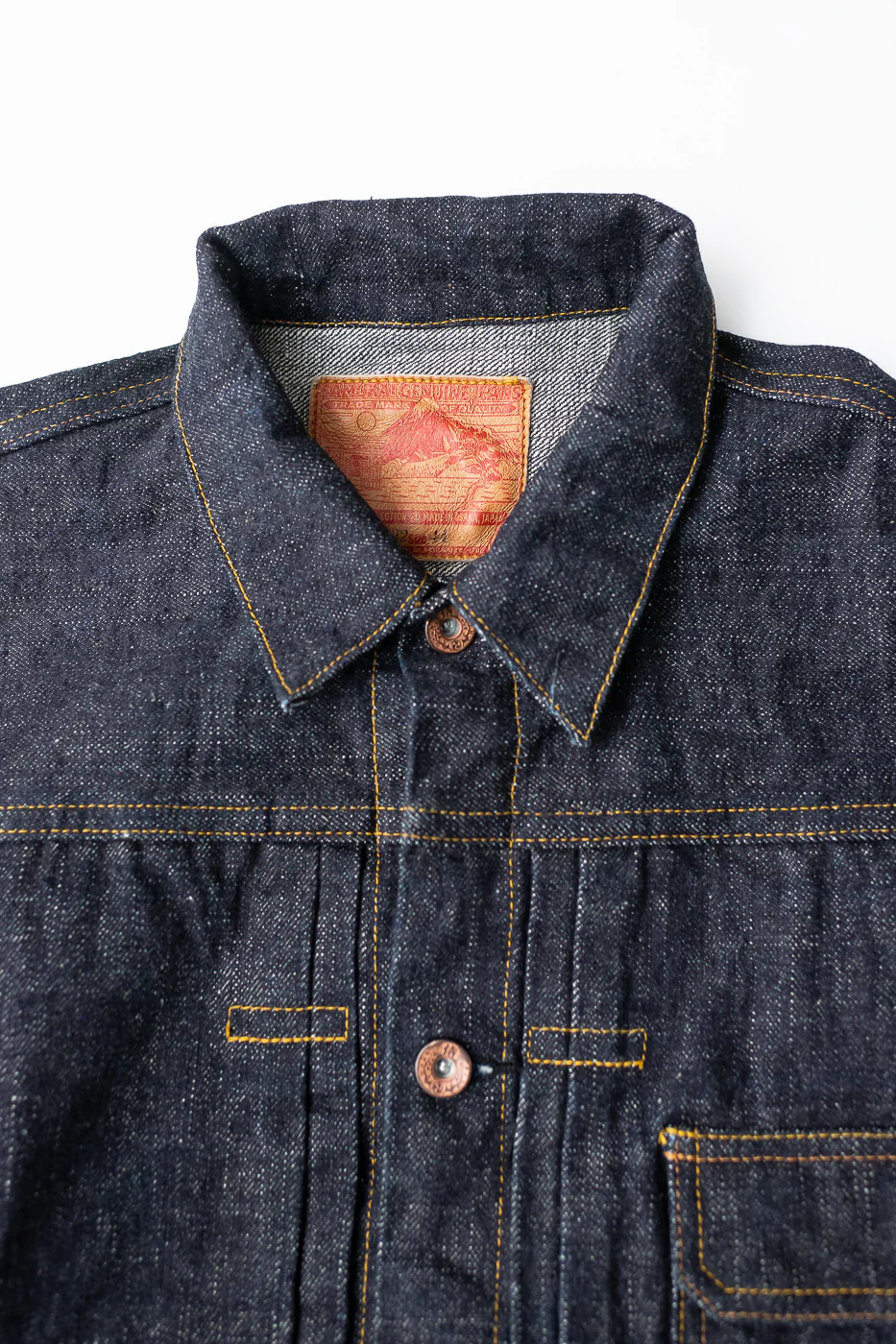 S556VX - 17oz Zero+ Model Type I Denim Jacket T-Back Spec - Indigo - Image 2