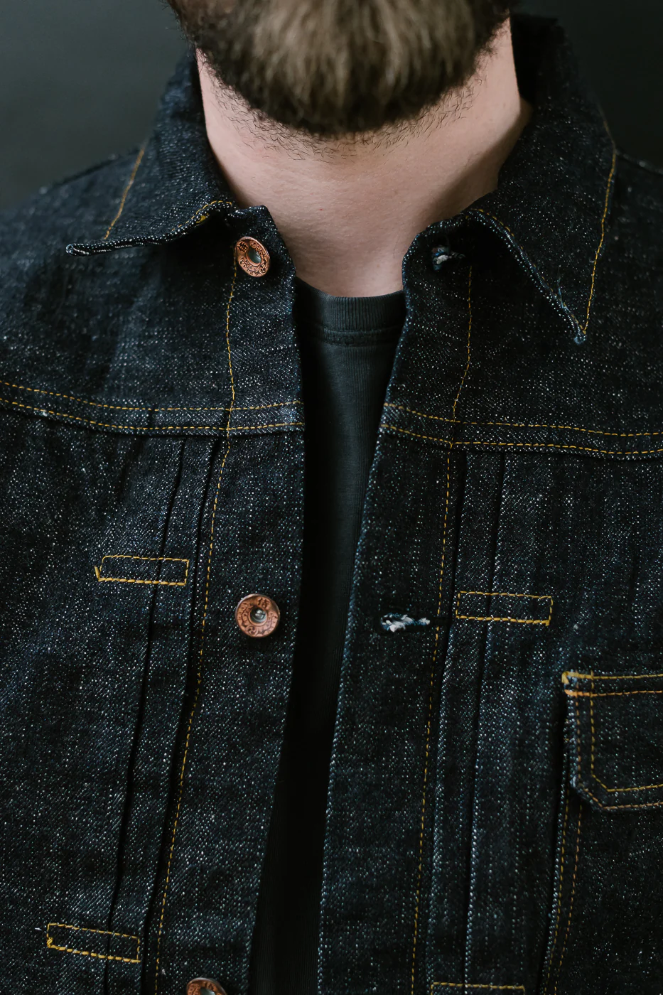 S556VX - 17oz Zero+ Model Type I Denim Jacket T-Back Spec - Indigo - Image 22
