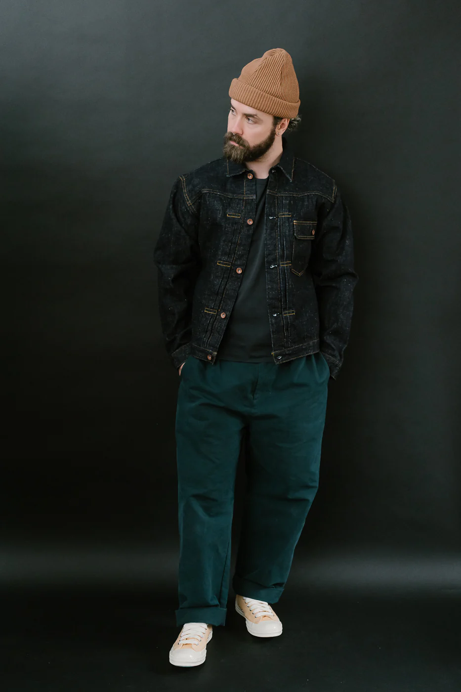 S556VX - 17oz Zero+ Model Type I Denim Jacket T-Back Spec - Indigo - Image 8
