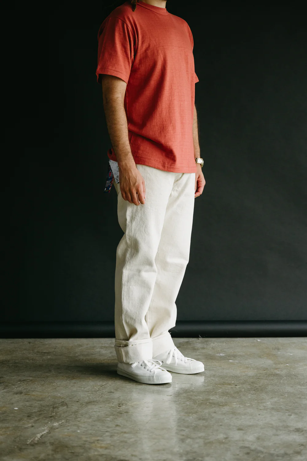 S710SC-KI - 18oz Ecru Selvedge Jeans - Slim Tapered - Image 13