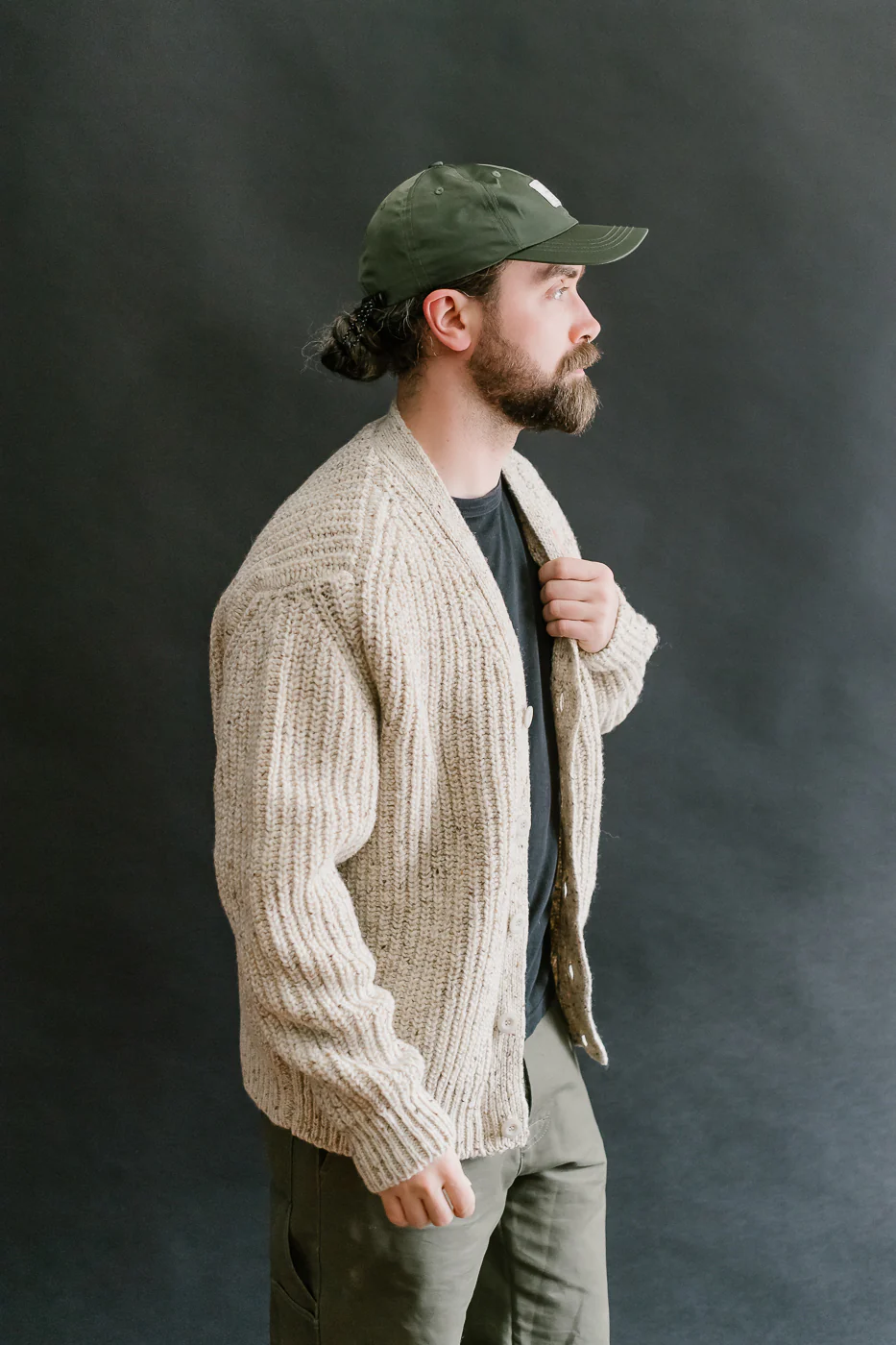 Safety Knit Cardigan - Biscuit - Image 10
