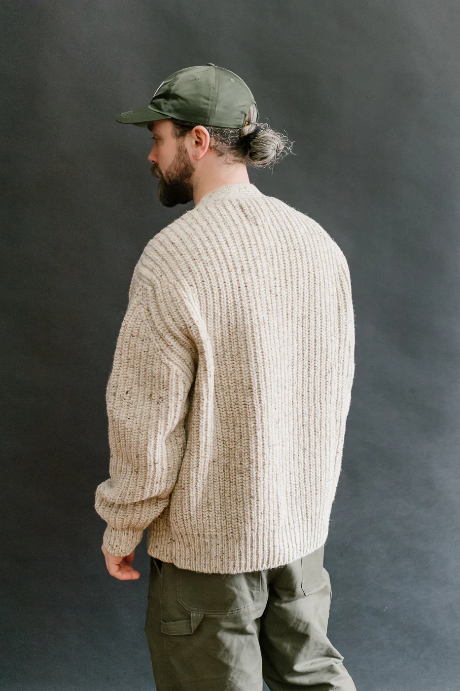 Safety Knit Cardigan - Biscuit - Image 12