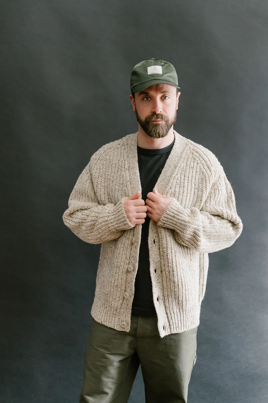 Safety Knit Cardigan - Biscuit - Image 14