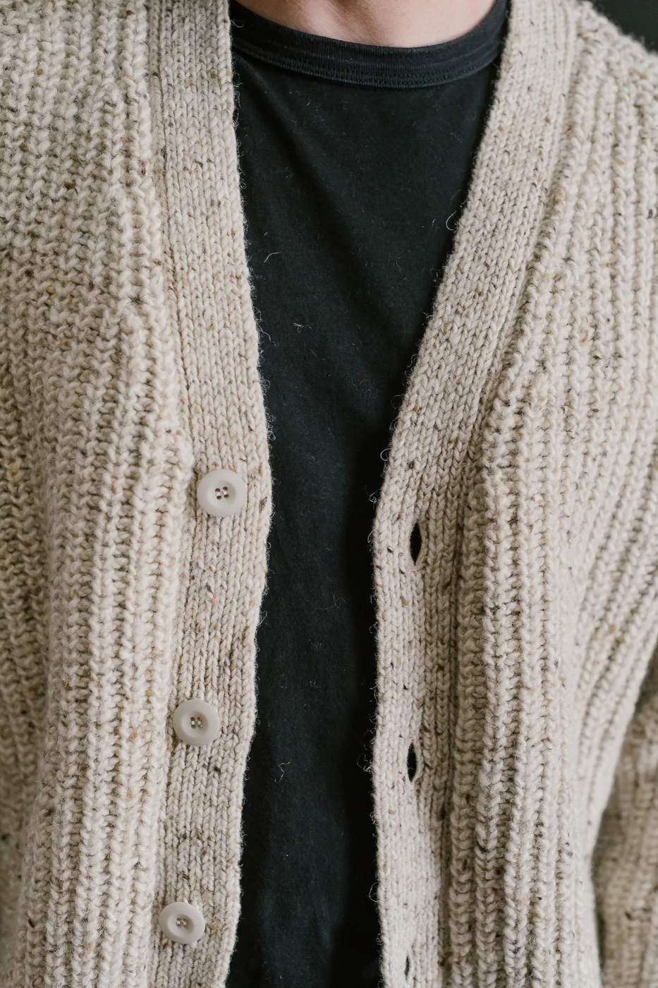 Safety Knit Cardigan - Biscuit - Image 16