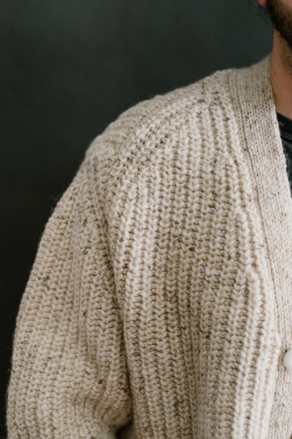Safety Knit Cardigan - Biscuit - Image 17