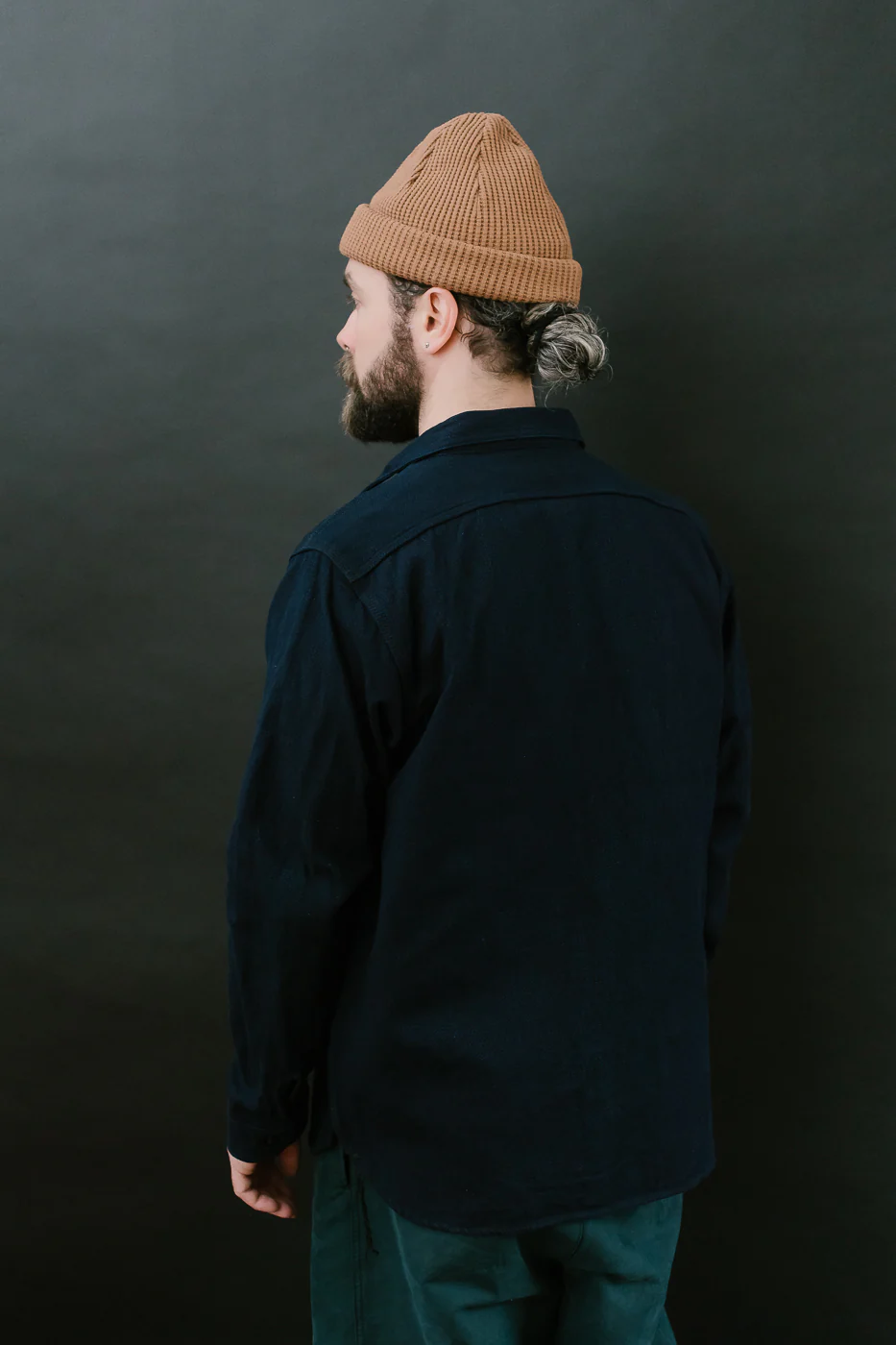 SAK24-01W - Spotted Work Shirt - Natural Indigo - Image 13