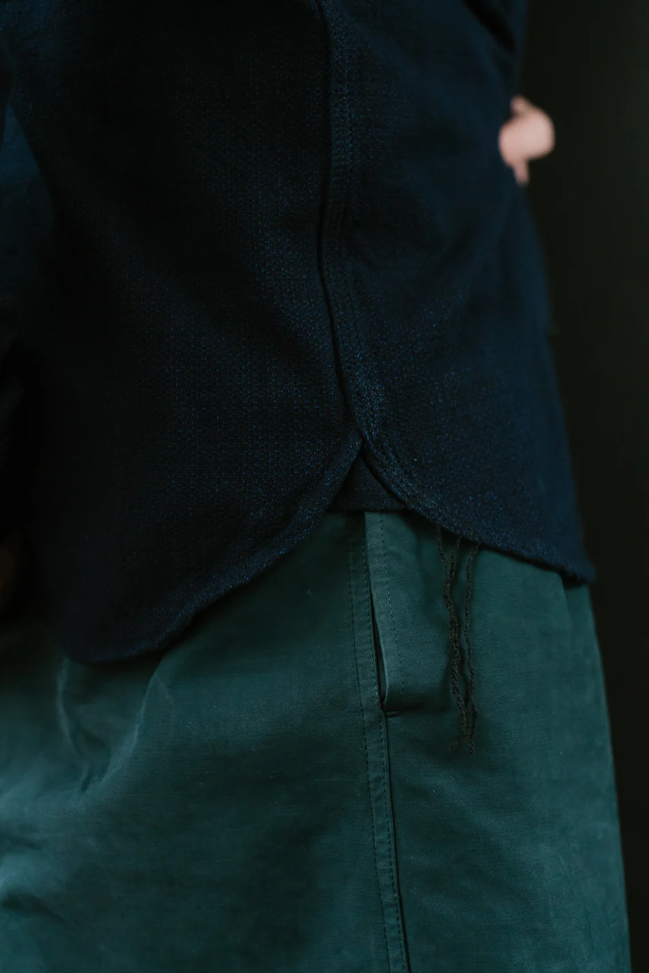 SAK24-01W - Spotted Work Shirt - Natural Indigo - Image 20