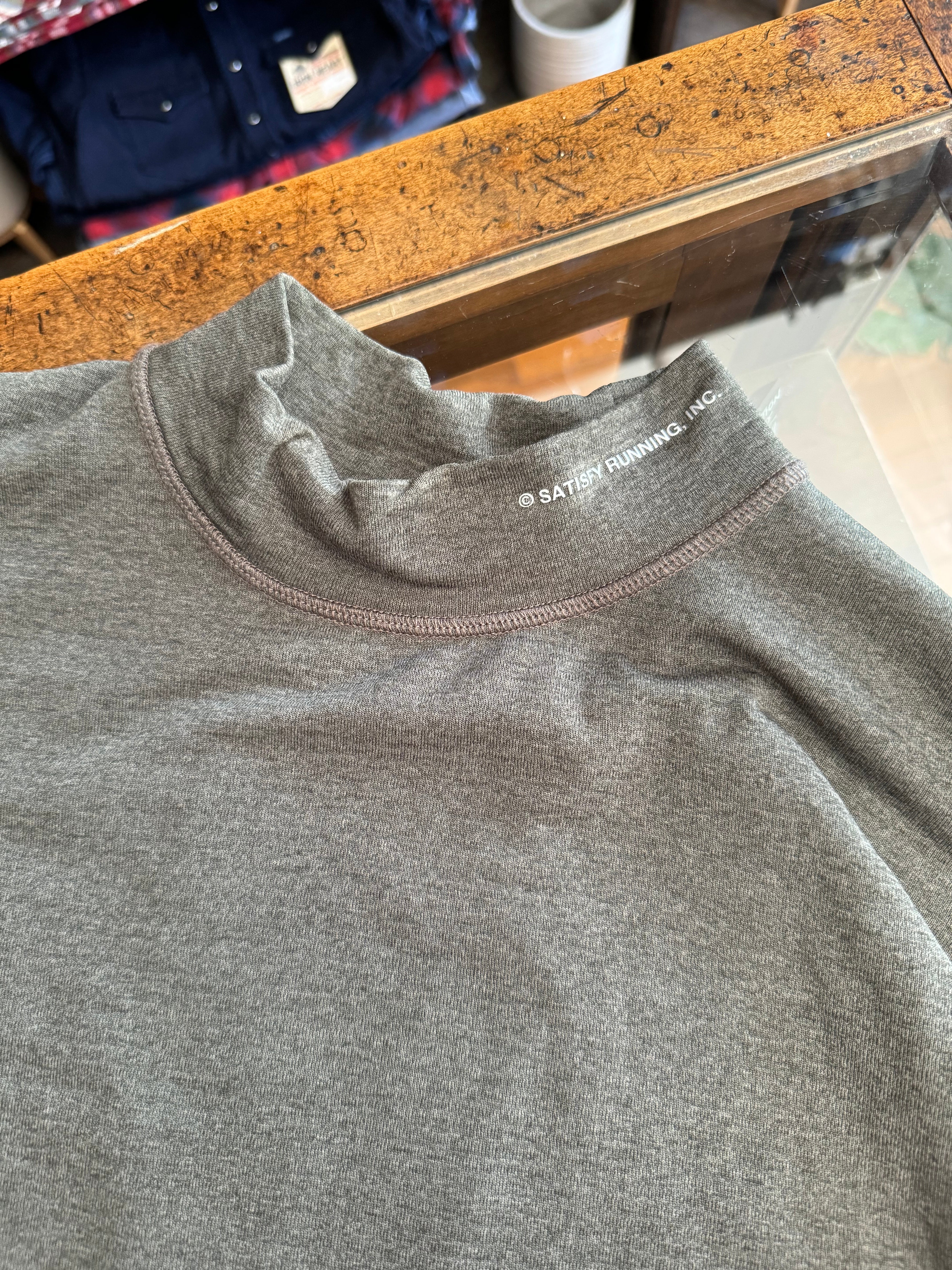 Satisfy Running Recycled Ghostfleece Long Sleeve - Olive - Image 3