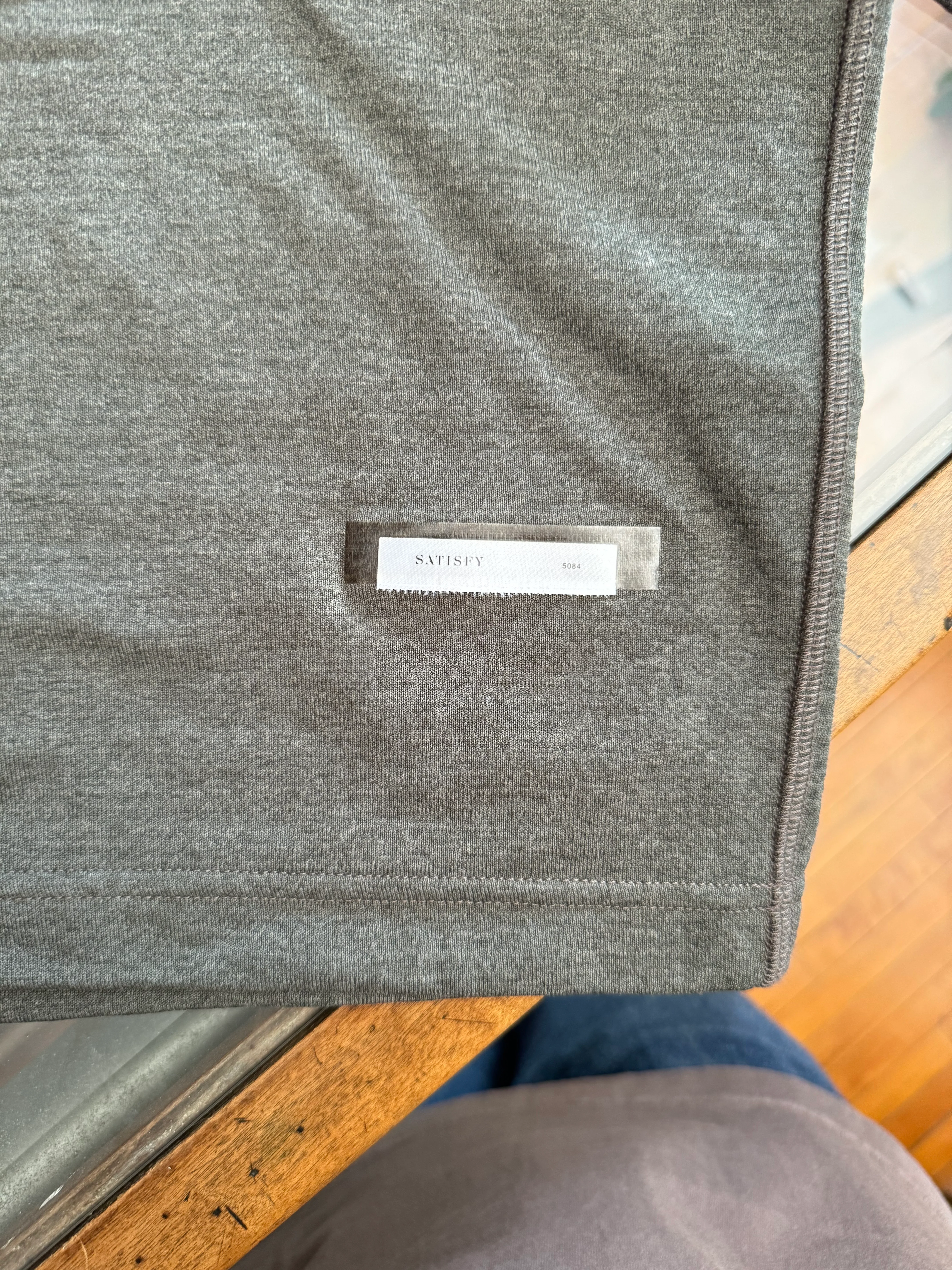 Satisfy Running Recycled Ghostfleece Long Sleeve - Olive - Image 5