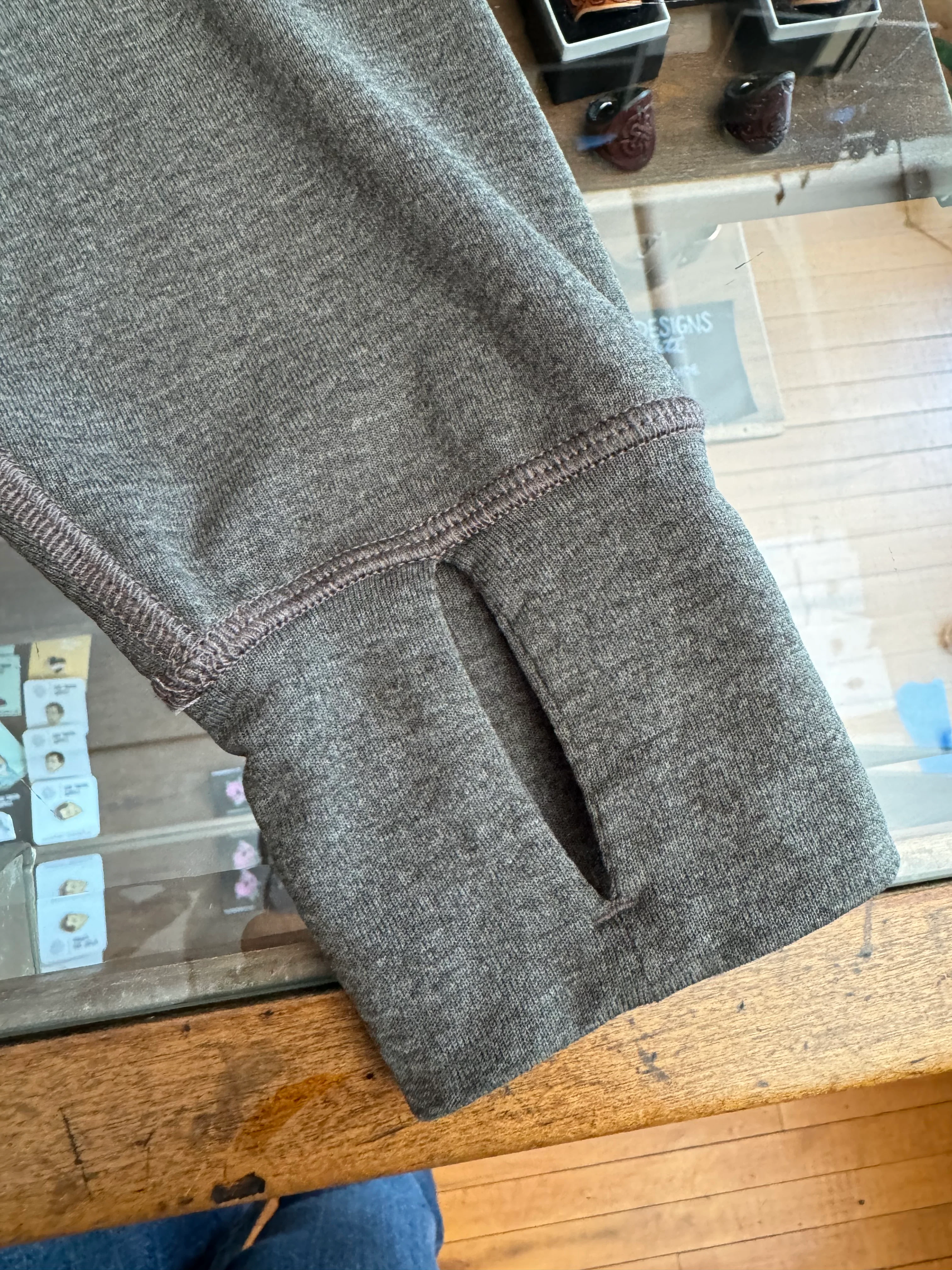Satisfy Running Recycled Ghostfleece Long Sleeve - Olive - Image 7