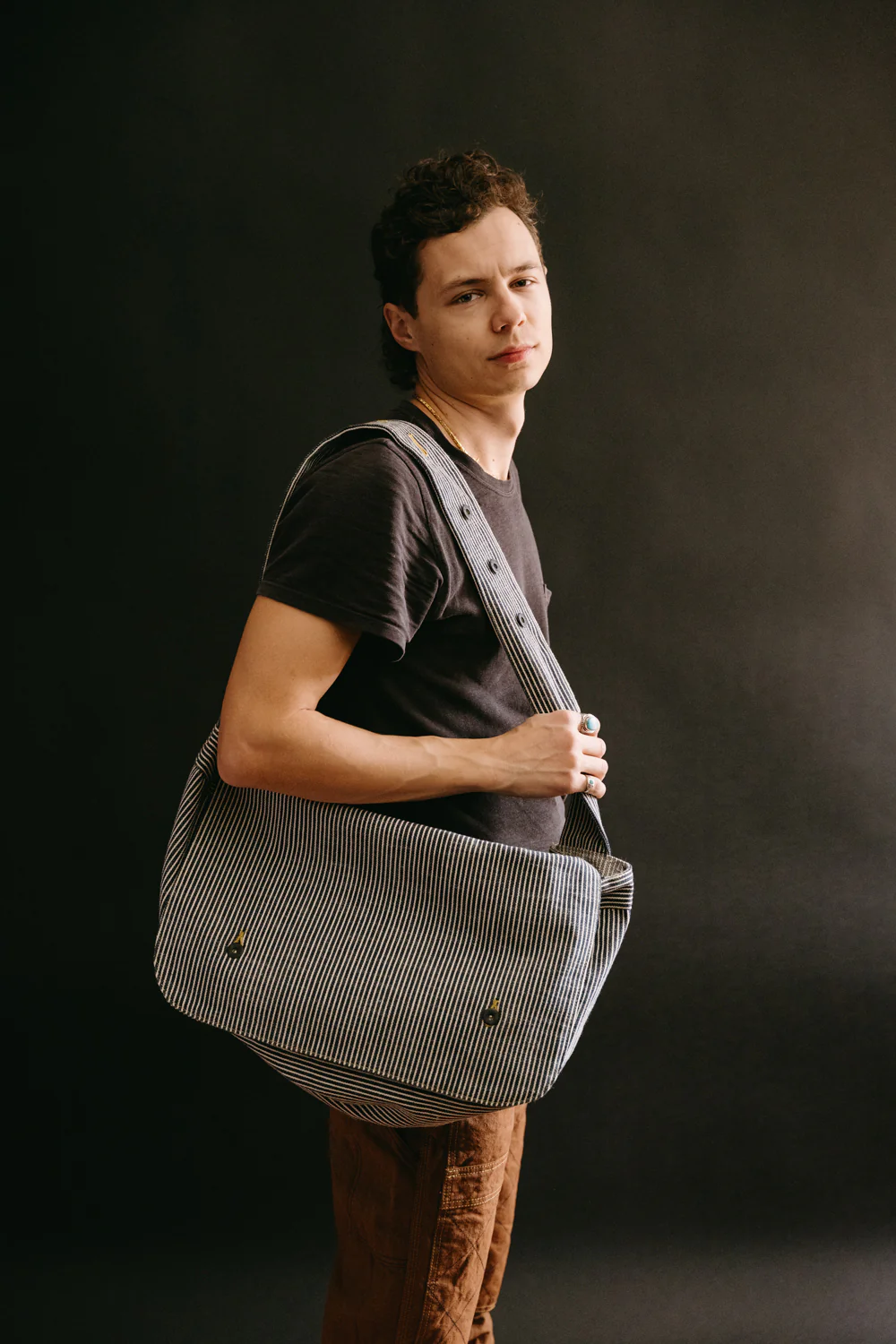 SCDB22-HC - Hickory Selvedge Messenger Bag - Indigo - Image 8