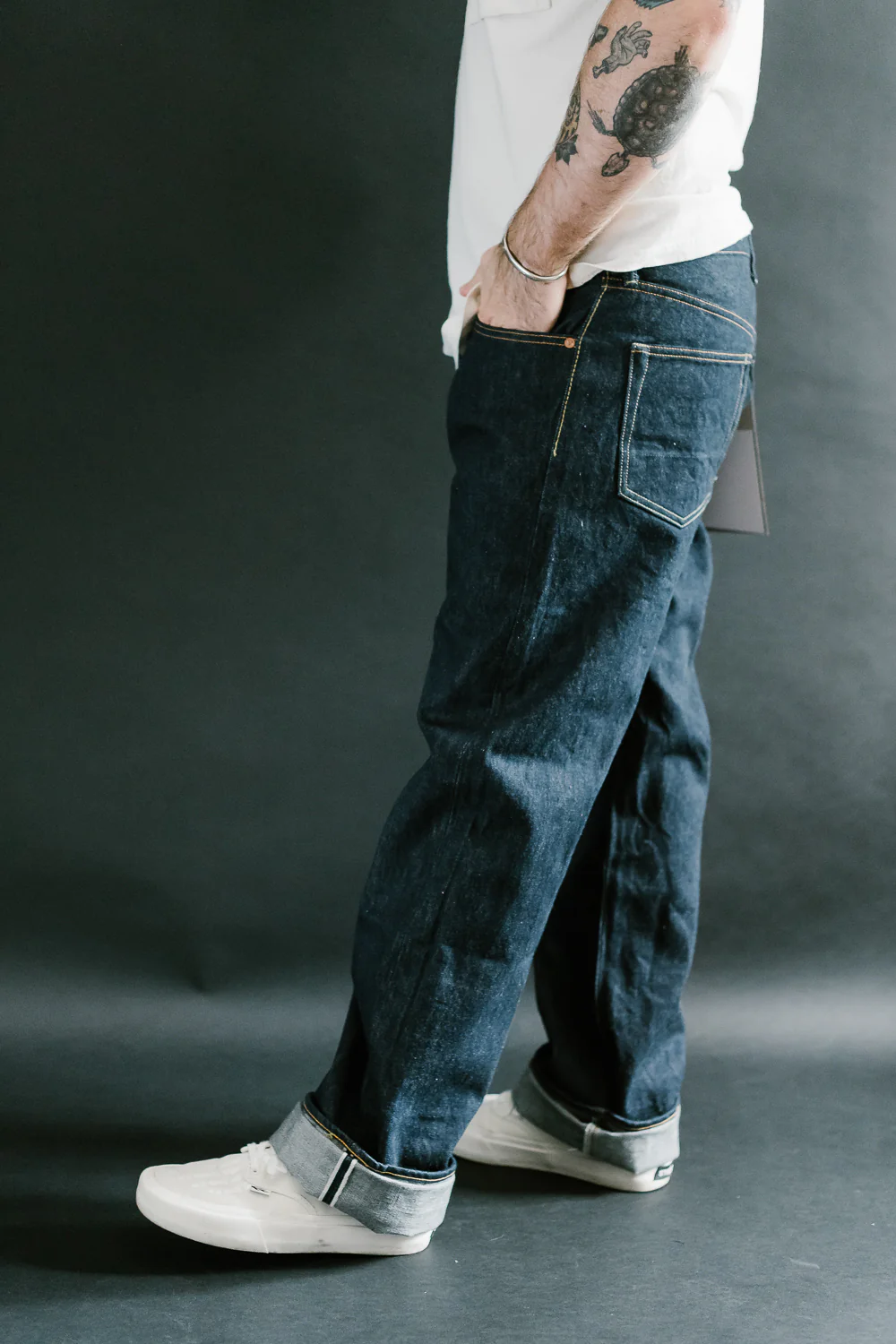 SD-801S - 15oz Selvedge Jeans Regular Straight - Natural Indigo O/W - Image 15
