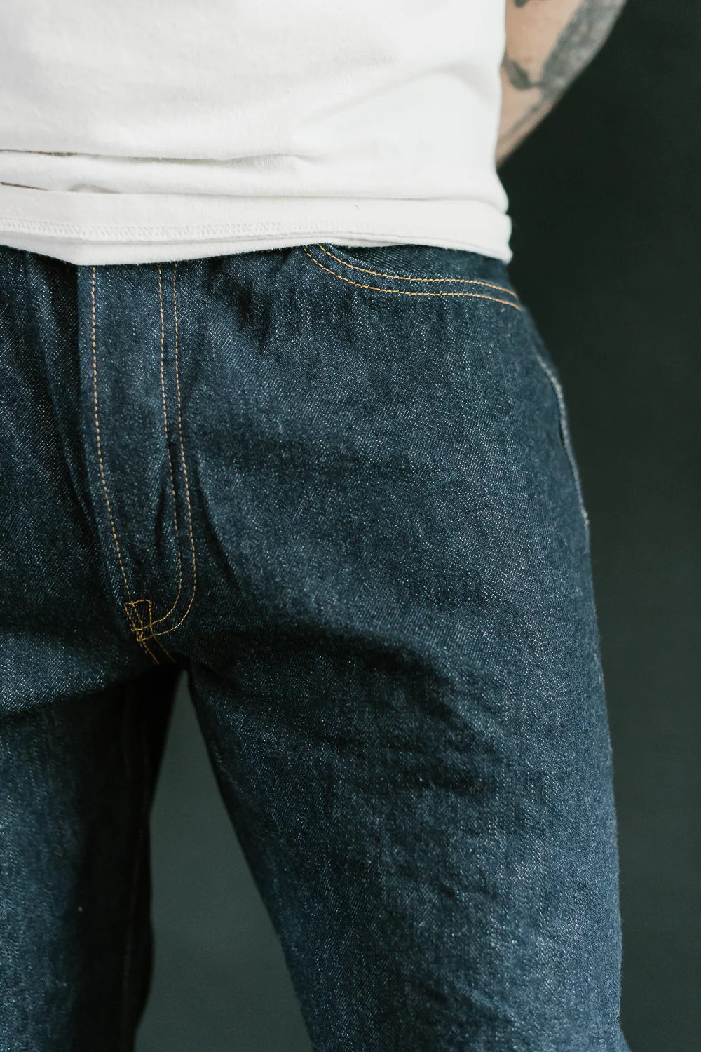 SD-801S - 15oz Selvedge Jeans Regular Straight - Natural Indigo O/W - Image 21