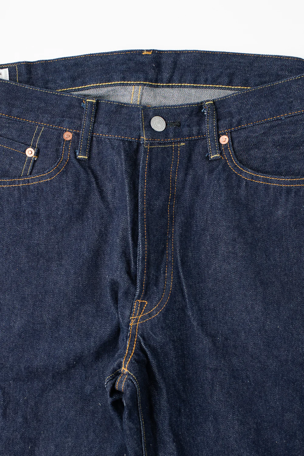 SD-801S - 15oz Selvedge Jeans Regular Straight - Natural Indigo O/W - Image 3