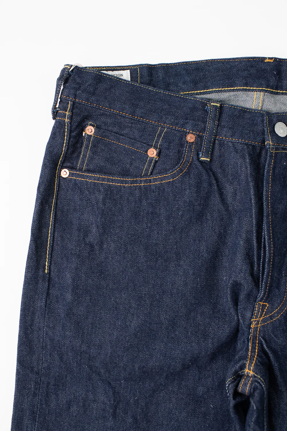 SD-801S - 15oz Selvedge Jeans Regular Straight - Natural Indigo O/W - Image 4