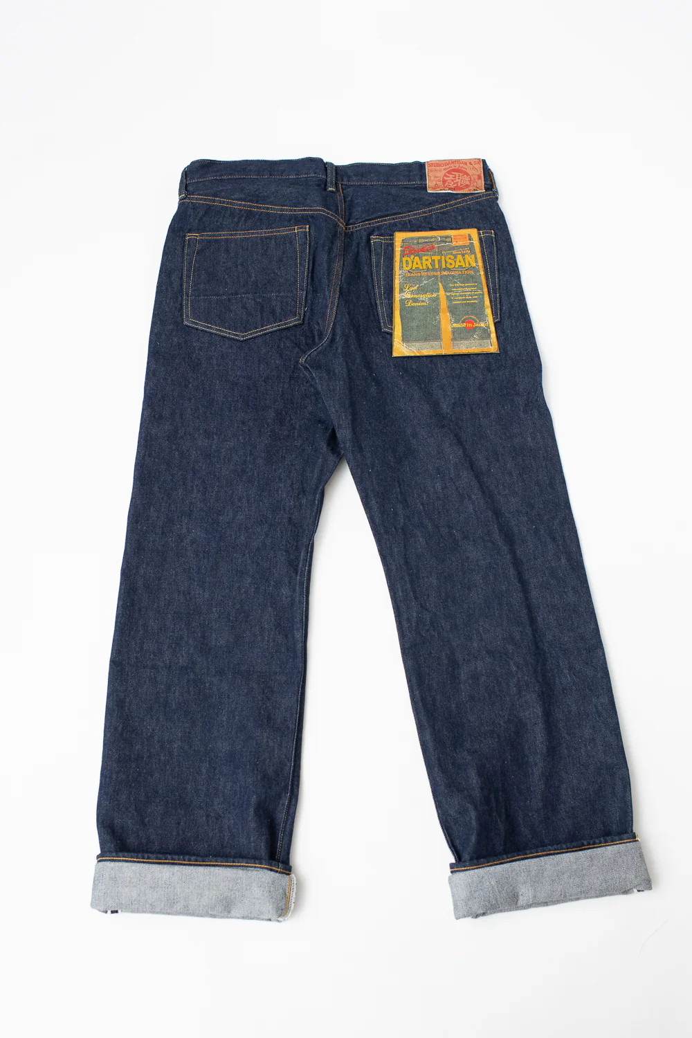 SD-801S - 15oz Selvedge Jeans Regular Straight - Natural Indigo O/W - Image 6