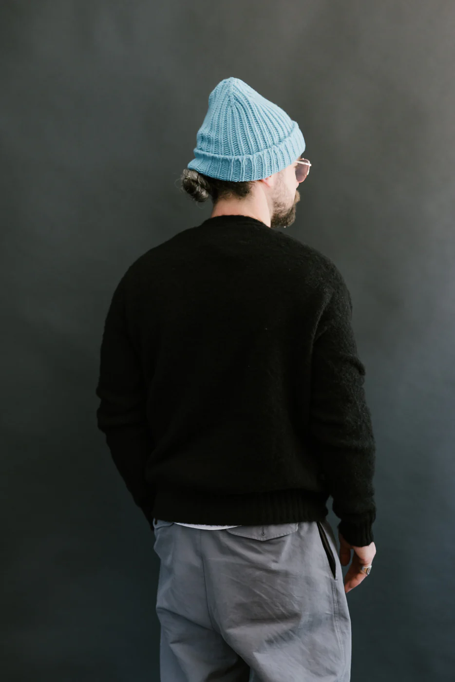 Shaggy Bear Pullover - Black - Image 10