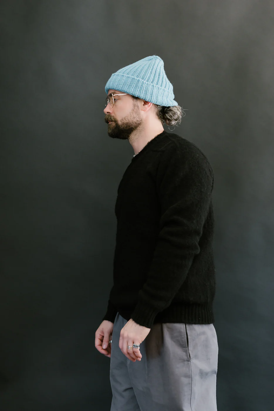 Shaggy Bear Pullover - Black - Image 12