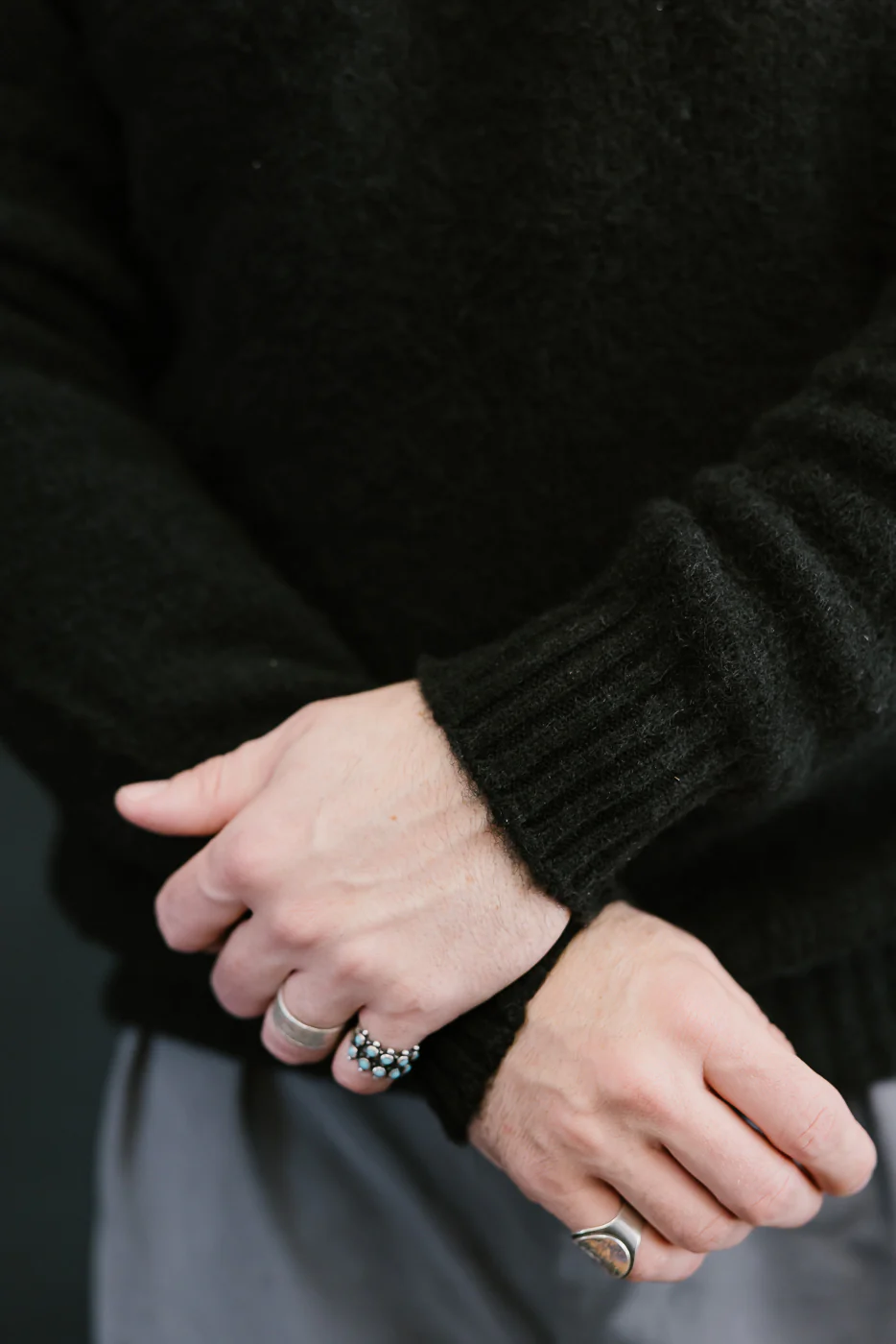 Shaggy Bear Pullover - Black - Image 14