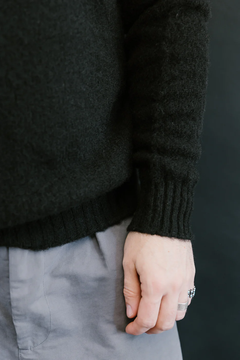 Shaggy Bear Pullover - Black - Image 16