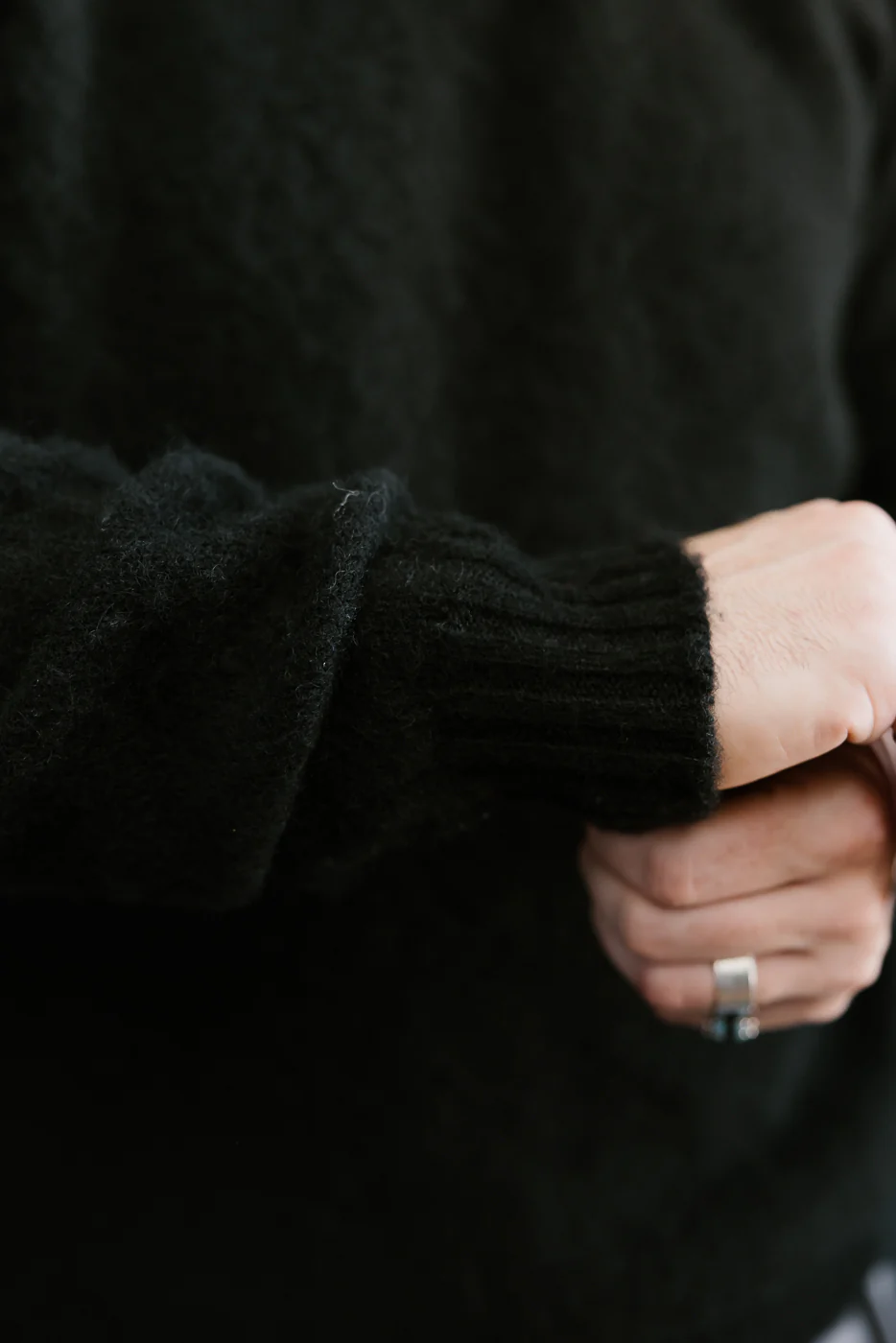 Shaggy Bear Pullover - Black - Image 17