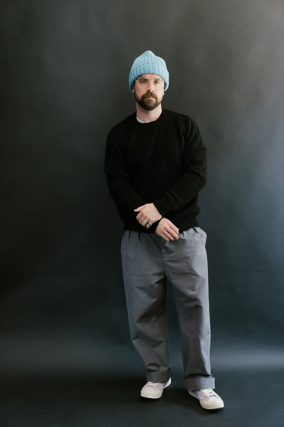 Shaggy Bear Pullover - Black - Image 5