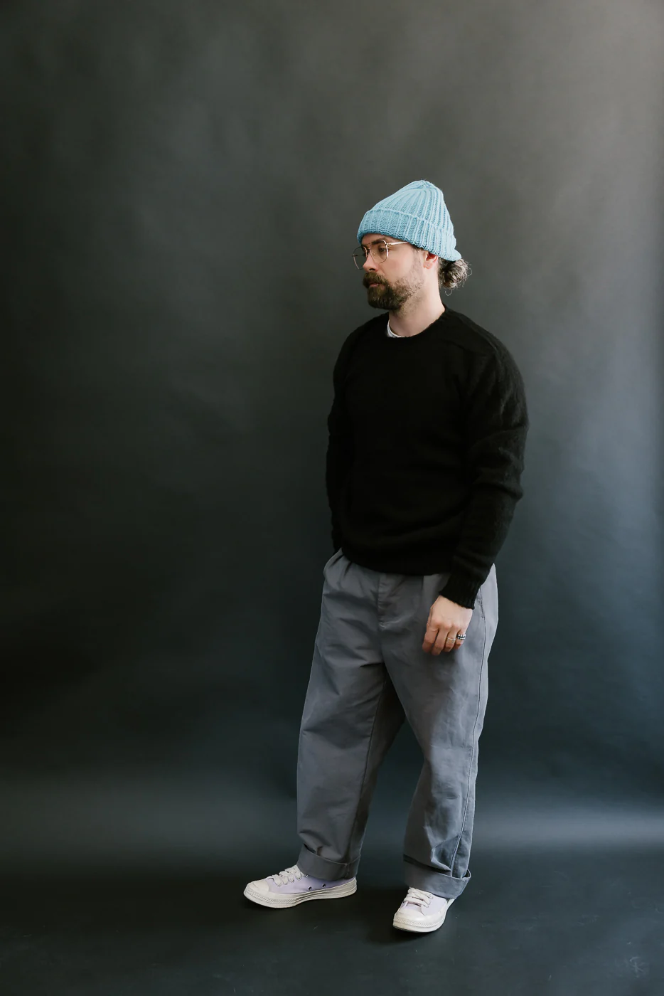 Shaggy Bear Pullover - Black - Image 6