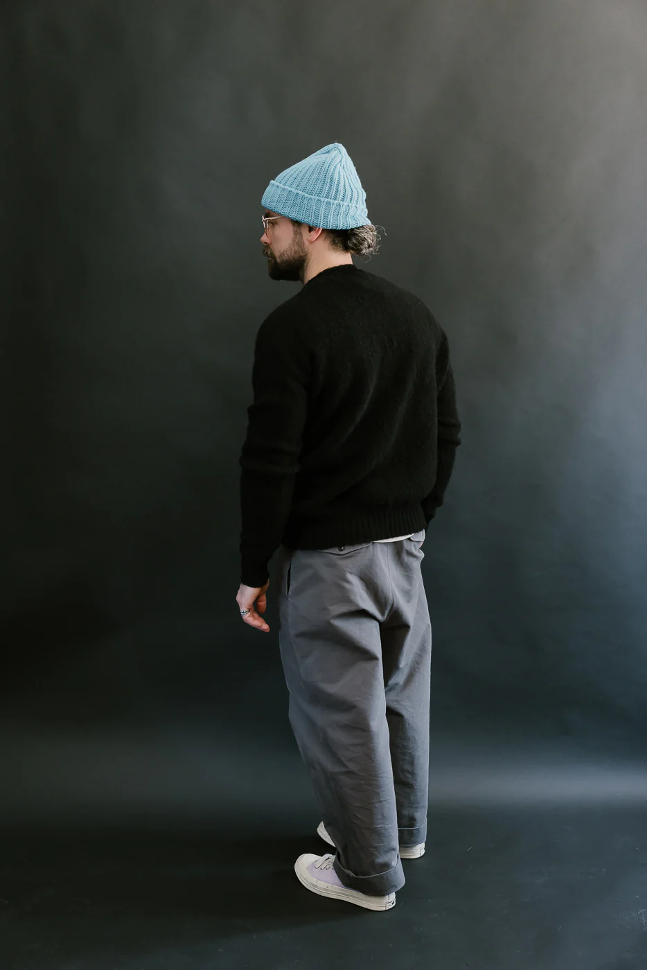 Shaggy Bear Pullover - Black - Image 7